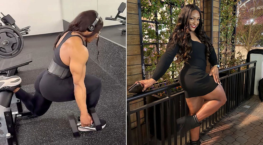 Olympia Andrea Shaw, 6 vezes, revela o treino de pernas por trás de seus enormes quadriciclos de 27 polegadas