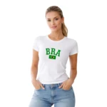 Camisa Feminina Baby Look Brasil - Imagem 8