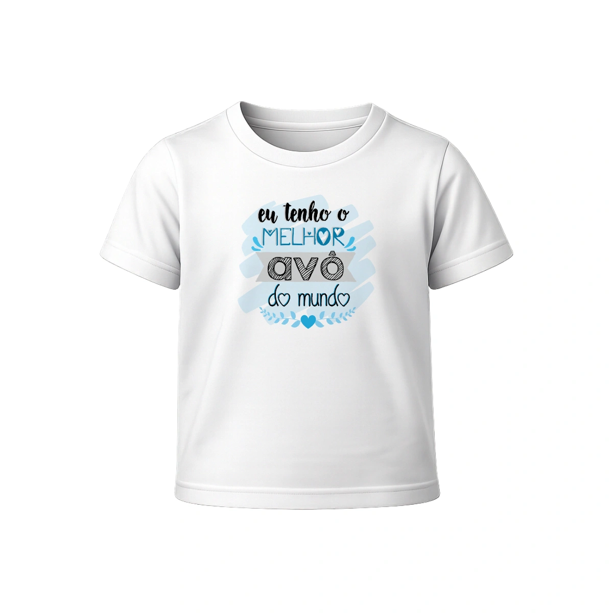 aaef9ee6-5e7f-5bc7-87e9-4387f35e93a0.webp Camiseta Infantil Menino Dia dos Avós Eu Tenho o Melhor Avô Do Mundo - Imagem 1