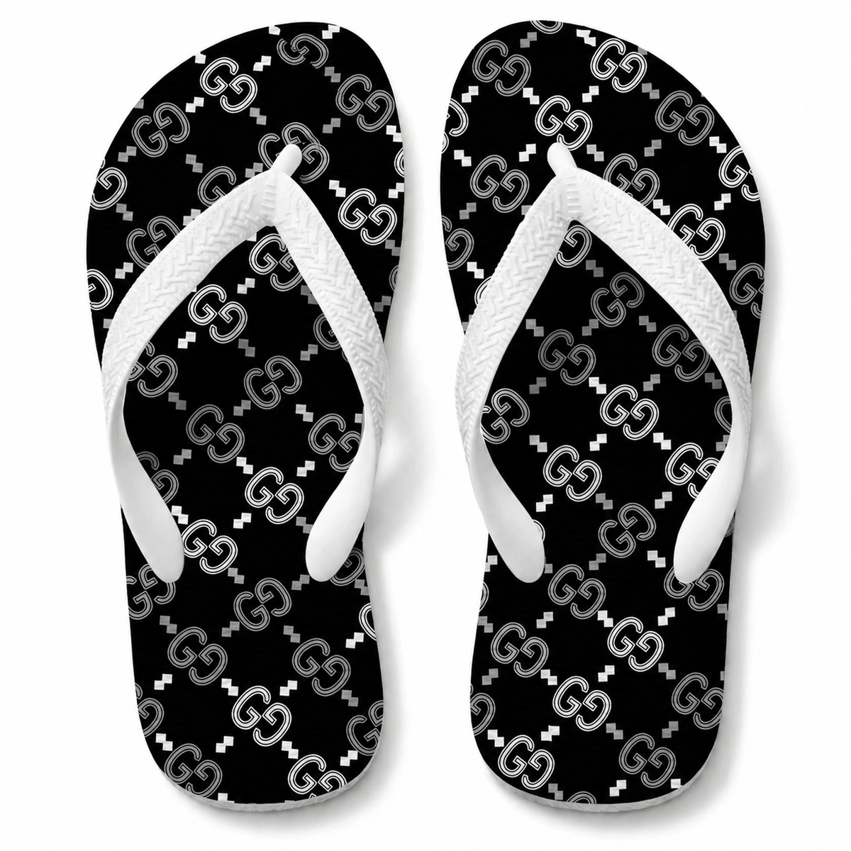 bc0a8115-3bec-53d5-9c97-1b45e2c3a409-1.webp Chinelo Feminino Gucci Black White - Imagem 1