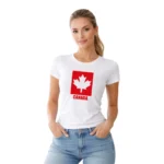 Camisa Feminina Baby Look Canadá Varias Estampas - Imagem 22