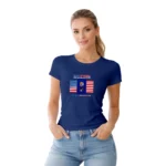 Camisa Feminina Baby Look Estados Unidos Varias Estampas - Imagem 22