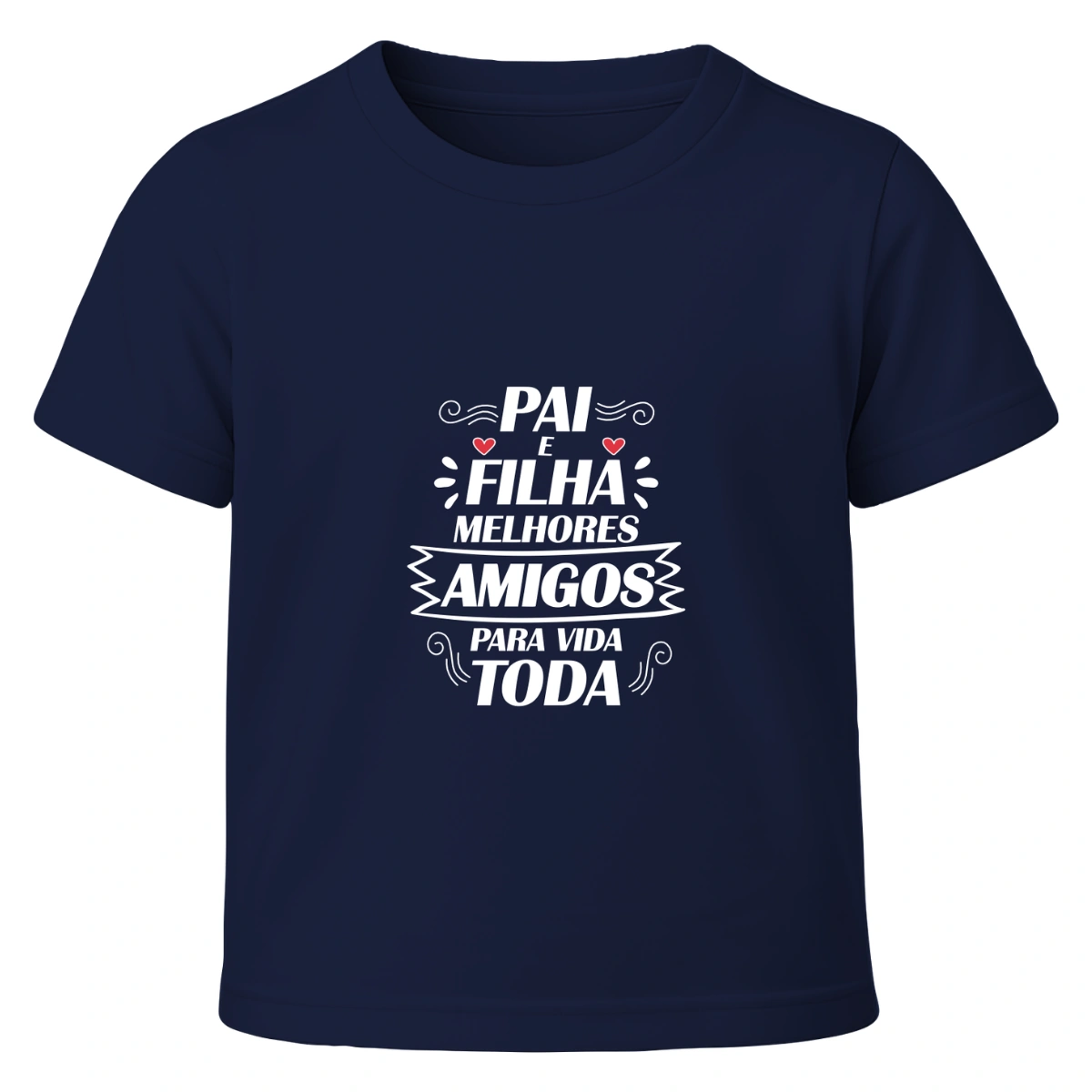 f4f404b1-8bc7-5f5e-aac3-2cc0bc36d4d9.webp Camiseta Infantil Menino Dia dos Pais Pai E Filha - Imagem 1