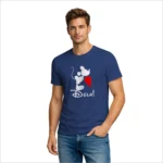 Camiseta Masculina Dia dos Namorados Metade Coração Dela - Imagem 9