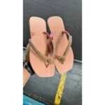 Chinelo Havaiana Strass Nozinho Luxo Promoçao - Imagem 4