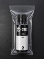 Kit Tinta HP GT53/GT52 4 Cores com caixa lacrada. Compatível com impressoras HP Ink Tank e Smart Tank. Mais qualidade, rendimento e cores vibrantes para suas impressões.