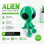 Kit Astronauta e Alien Articulados em 3D – Decoração Geek Espacial - Imagem 6