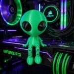 Kit Astronauta e Alien Articulados em 3D – Decoração Geek Espacial - Imagem 4