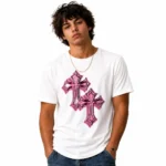 Camiseta Masculina Pink Cross - Imagem 3