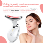 Massageador Facial Eletrico Pescoço Led Lift Fototerapia Ant - Imagem 4