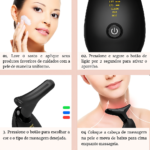 Massageador Facial Eletrico Pescoço Led Lift Fototerapia Ant - Imagem 3