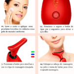 Massageador Facial Eletrico Pescoço Led Lift Fototerapia Ant - Imagem 3