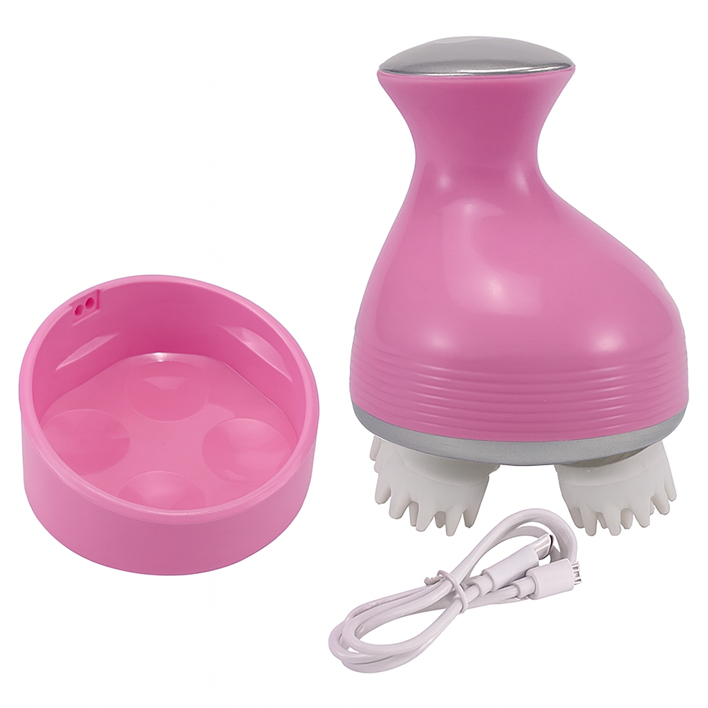 copia-1758902124-1-1445.png Massageador Elétrico Rosa para Cabeça e Corpo com Alívio de - Imagem 1
